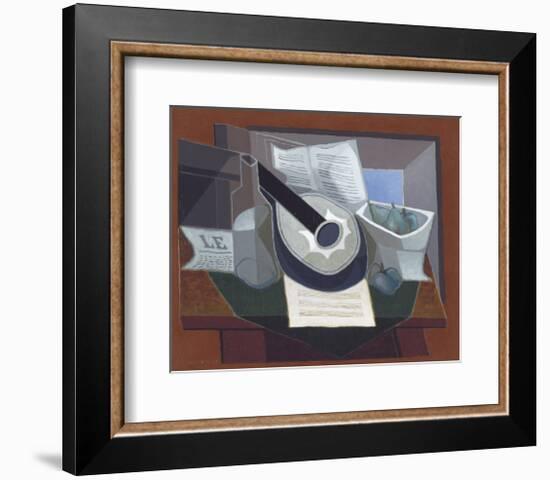 Still Life with a Guitar, 1925-Juan Gris-Framed Art Print