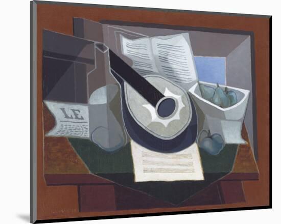 Still Life with a Guitar, 1925-Juan Gris-Mounted Art Print