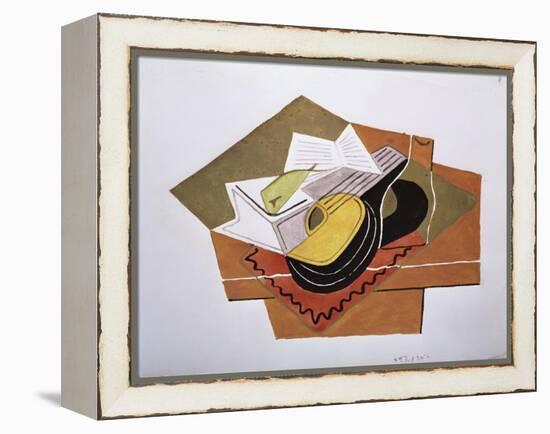 Still Life with a Guitar, c.1920-Juan Gris-Framed Premier Image Canvas