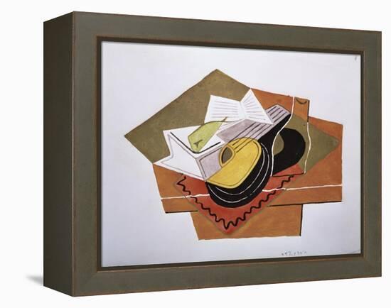 Still Life with a Guitar, c.1920-Juan Gris-Framed Premier Image Canvas