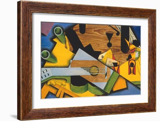 Still Life with a Guitar-Juan Gris-Framed Giclee Print