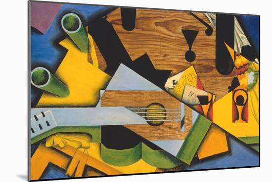 Still Life with a Guitar-Juan Gris-Mounted Giclee Print