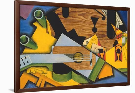 Still Life with a Guitar-Juan Gris-Framed Premium Giclee Print