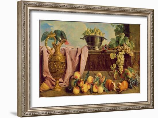 Still Life with a Jug, 1734-Alexandre-Francois Desportes-Framed Giclee Print