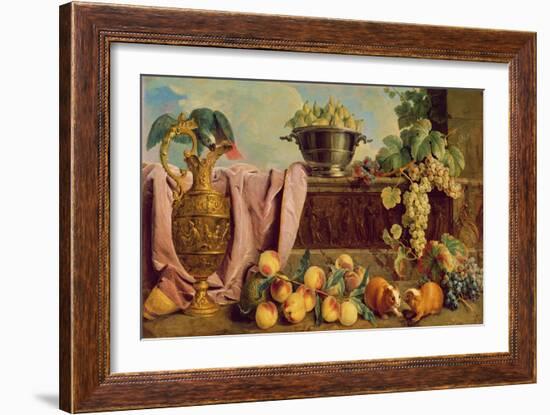 Still Life with a Jug, 1734-Alexandre-Francois Desportes-Framed Giclee Print