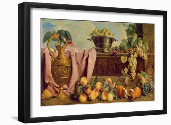 Still Life with a Jug, 1734-Alexandre-Francois Desportes-Framed Giclee Print