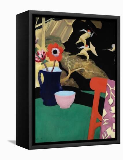 Still Life with a Lacquer Screen-Francis Campbell Boileau Cadell-Framed Premier Image Canvas