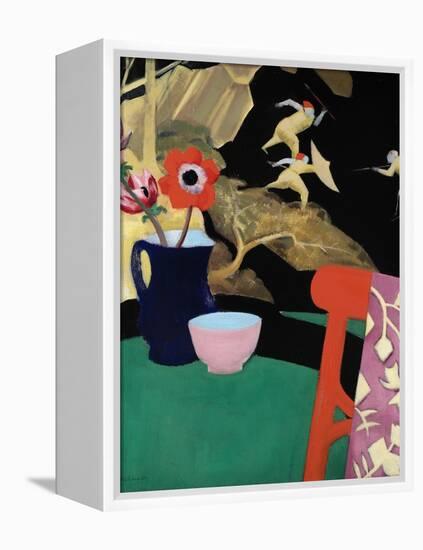 Still Life with a Lacquer Screen-Francis Campbell Boileau Cadell-Framed Premier Image Canvas