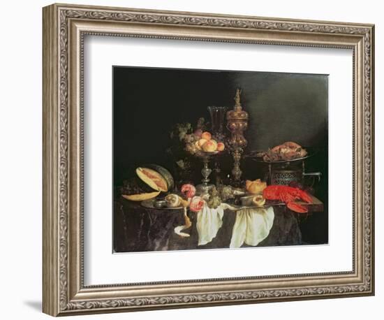 Still Life with a Lobster and a Turkey-Abraham Hendricksz Van Beyeren-Framed Giclee Print