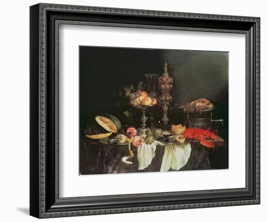 Still Life with a Lobster and a Turkey-Abraham Hendricksz Van Beyeren-Framed Giclee Print