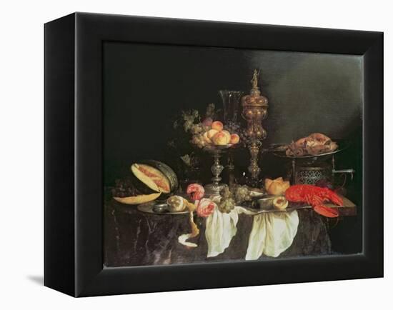 Still Life with a Lobster and a Turkey-Abraham Hendricksz Van Beyeren-Framed Premier Image Canvas