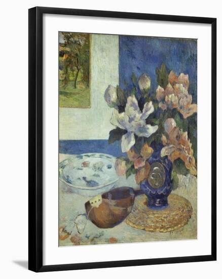 Still Life with a Mandolin, 1885-Paul Gauguin-Framed Giclee Print