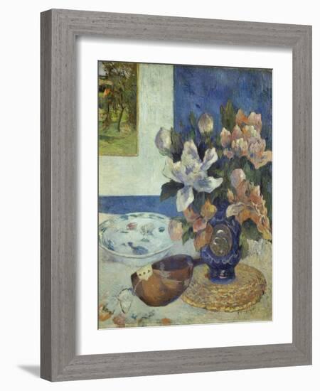 Still Life with a Mandolin, 1885-Paul Gauguin-Framed Giclee Print