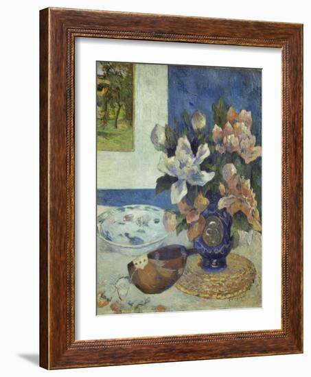 Still Life with a Mandolin, 1885-Paul Gauguin-Framed Giclee Print