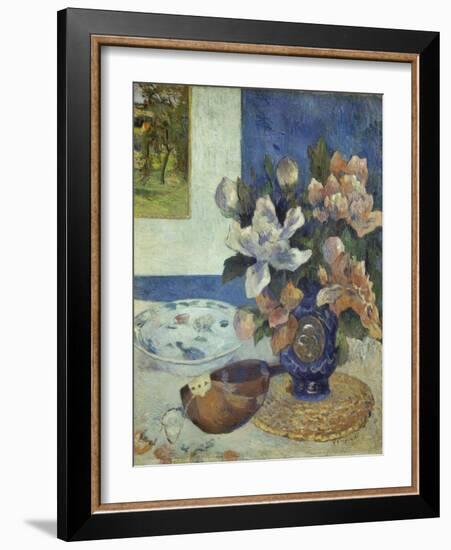 Still Life with a Mandolin, 1885-Paul Gauguin-Framed Giclee Print