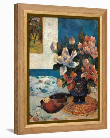 Still Life with a Mandolin-Paul Gauguin-Framed Stretched Canvas