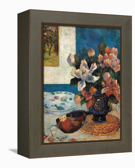 Still Life with a Mandolin-Paul Gauguin-Framed Stretched Canvas