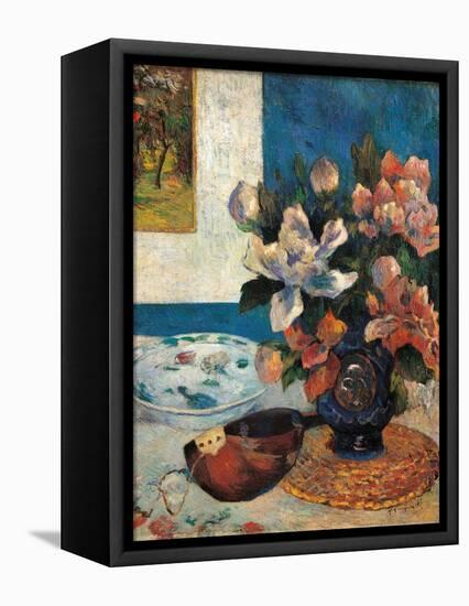 Still Life with a Mandolin-Paul Gauguin-Framed Stretched Canvas
