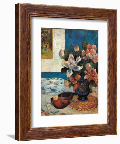 Still Life with a Mandolin-Paul Gauguin-Framed Art Print