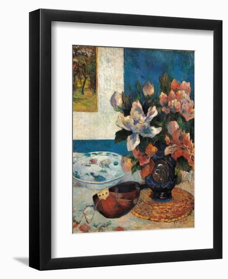 Still Life with a Mandolin-Paul Gauguin-Framed Art Print