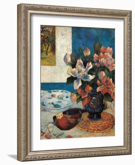 Still Life with a Mandolin-Paul Gauguin-Framed Art Print