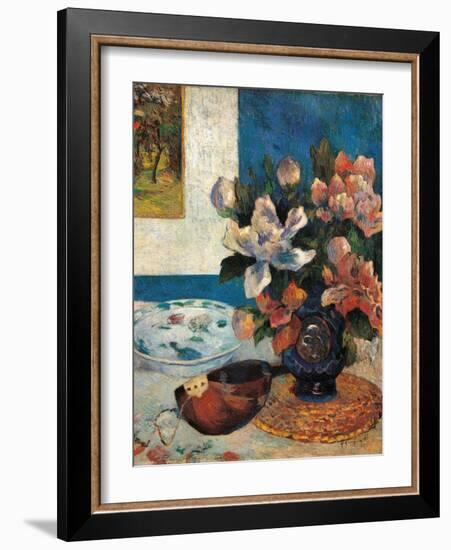 Still Life with a Mandolin-Paul Gauguin-Framed Art Print