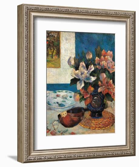 Still Life with a Mandolin-Paul Gauguin-Framed Premium Giclee Print