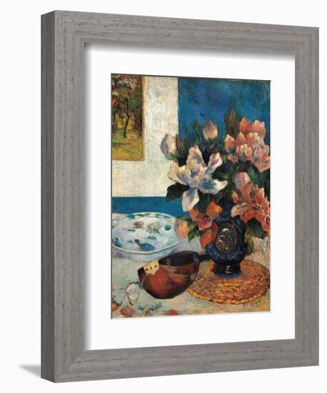 Still Life with a Mandolin-Paul Gauguin-Framed Premium Giclee Print