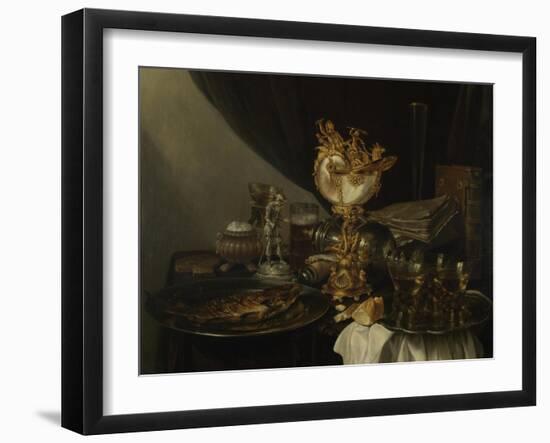 Still Life with a Nautilus Cup, C. 1645-Gerrit Willemsz Heda-Framed Giclee Print