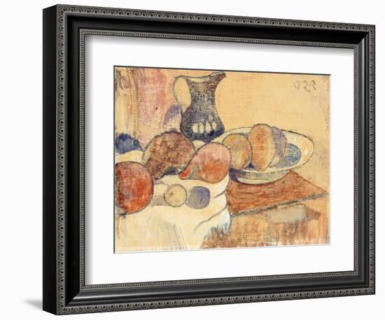 Still life with a Pitcher and Fruit-Paul Gauguin-Framed Giclee Print