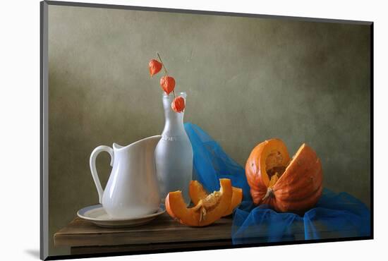 Still Life with a Pumpkin-null-Mounted Art Print