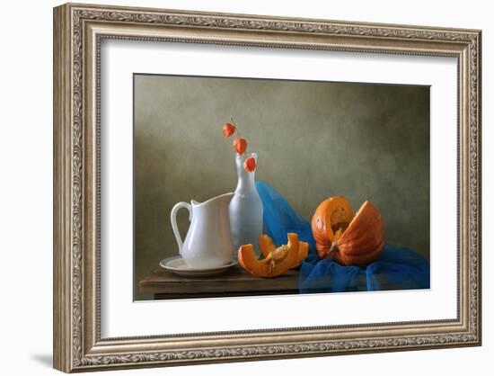 Still Life with a Pumpkin-null-Framed Art Print