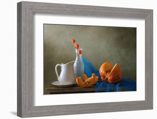 Still Life with a Pumpkin-null-Framed Art Print