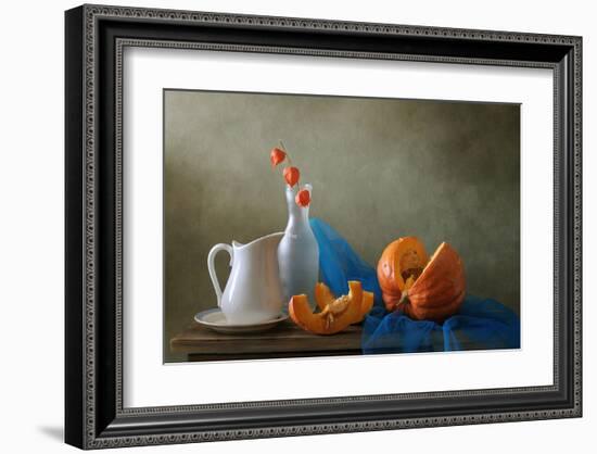 Still Life with a Pumpkin-null-Framed Art Print