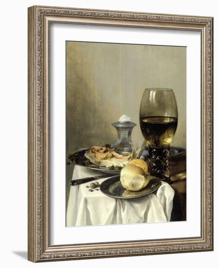 Still Life with a Salt-Pieter Claesz-Framed Art Print