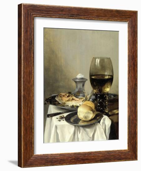 Still Life with a Salt-Pieter Claesz-Framed Art Print