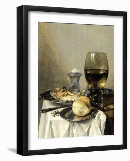 Still Life with a Salt-Pieter Claesz-Framed Art Print