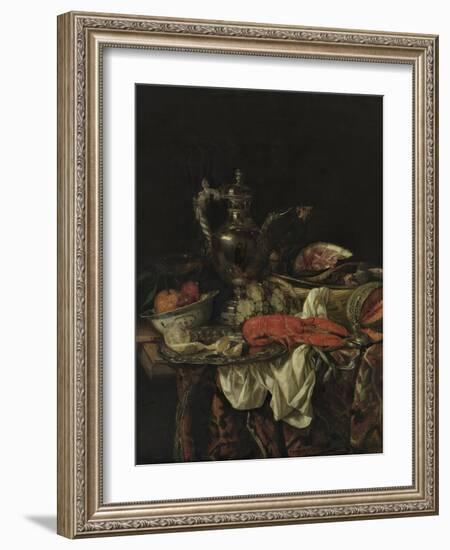 Still Life with a Silver Pitcher, 1660S-Abraham Hendricksz van Beijeren-Framed Giclee Print