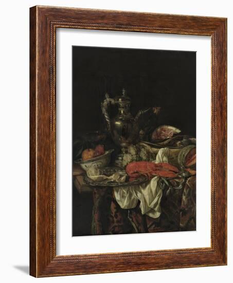 Still Life with a Silver Pitcher, 1660S-Abraham Hendricksz van Beijeren-Framed Giclee Print