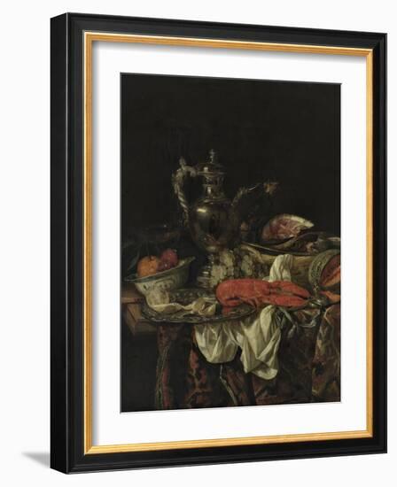 Still Life with a Silver Pitcher, 1660S-Abraham Hendricksz van Beijeren-Framed Giclee Print