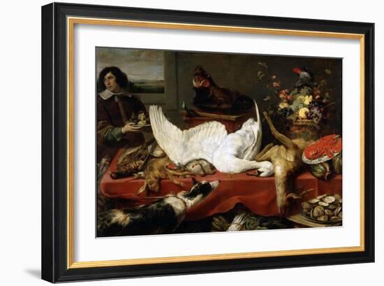 Still Life with a Swan, 1640S-Frans Snyders-Framed Giclee Print