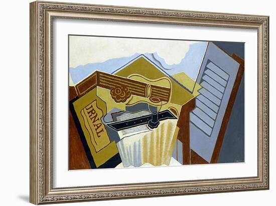 Still Life with a White Cloud-Juan Gris-Framed Giclee Print