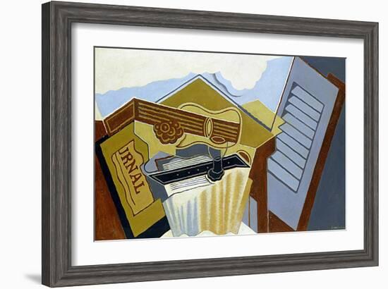 Still Life with a White Cloud-Juan Gris-Framed Giclee Print