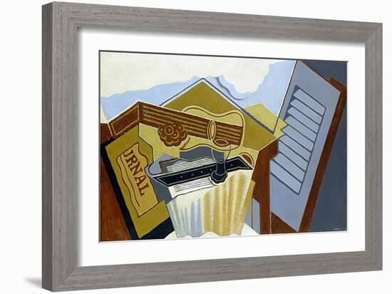 Still Life with a White Cloud-Juan Gris-Framed Giclee Print