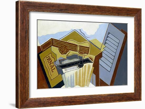Still Life with a White Cloud-Juan Gris-Framed Giclee Print