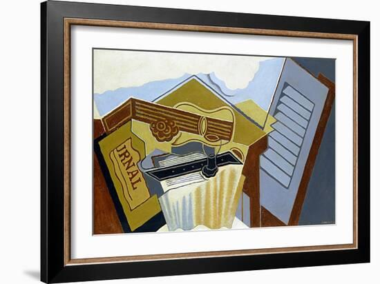 Still Life with a White Cloud-Juan Gris-Framed Giclee Print