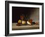 Still Life with a Wine Glass, 1818 (Oil on Panel)-Raphaelle Peale-Framed Giclee Print