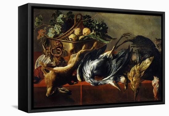 Still Life with an Ebony Chest, 17th Century-Frans Snyders-Framed Premier Image Canvas