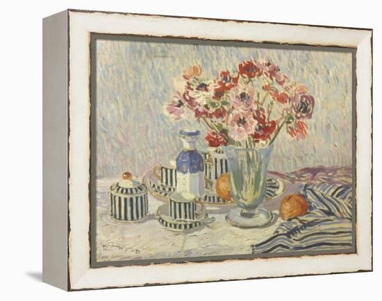 Still Life with Anemones-Paul Mathieu-Framed Premier Image Canvas