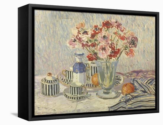 Still Life with Anemones-Paul Mathieu-Framed Premier Image Canvas